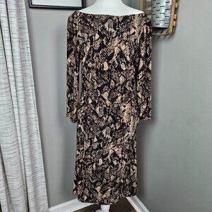 LAUREN Ralph Lauren Snake Print Dress 14